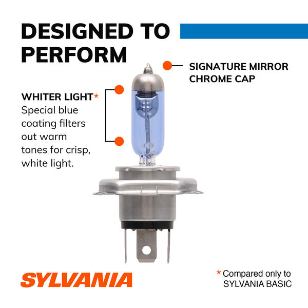 SYLVANIA 9003 SilverStar zXe Halogen Headlight Bulb, 2 Pack, , hi-res